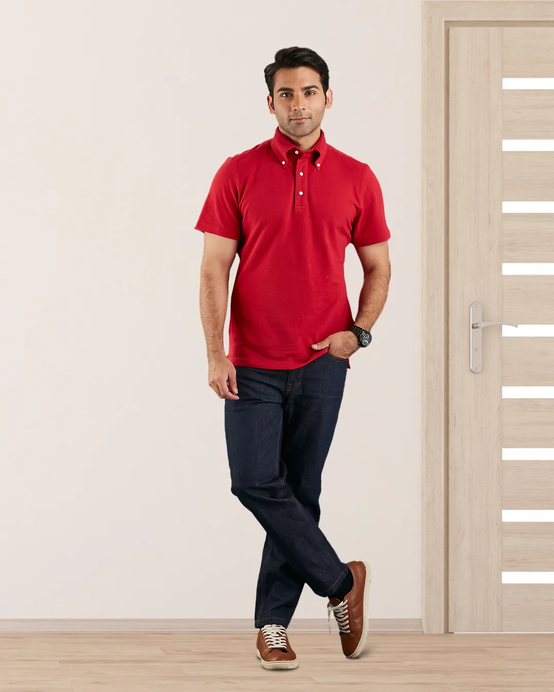 Plain Red Polo T-Shirt