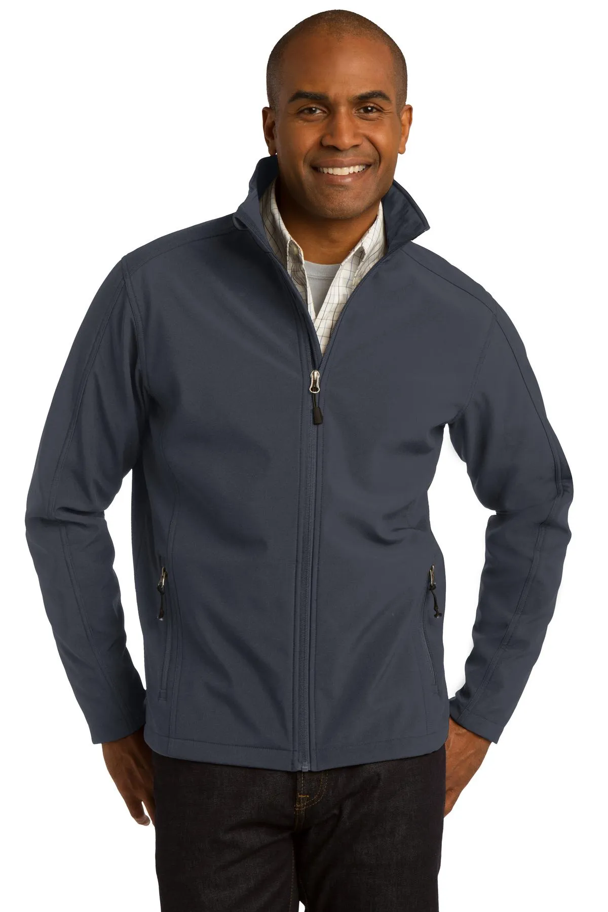 Port Authority Tall Core Soft Shell Jacket TLJ317 Battleship Grey