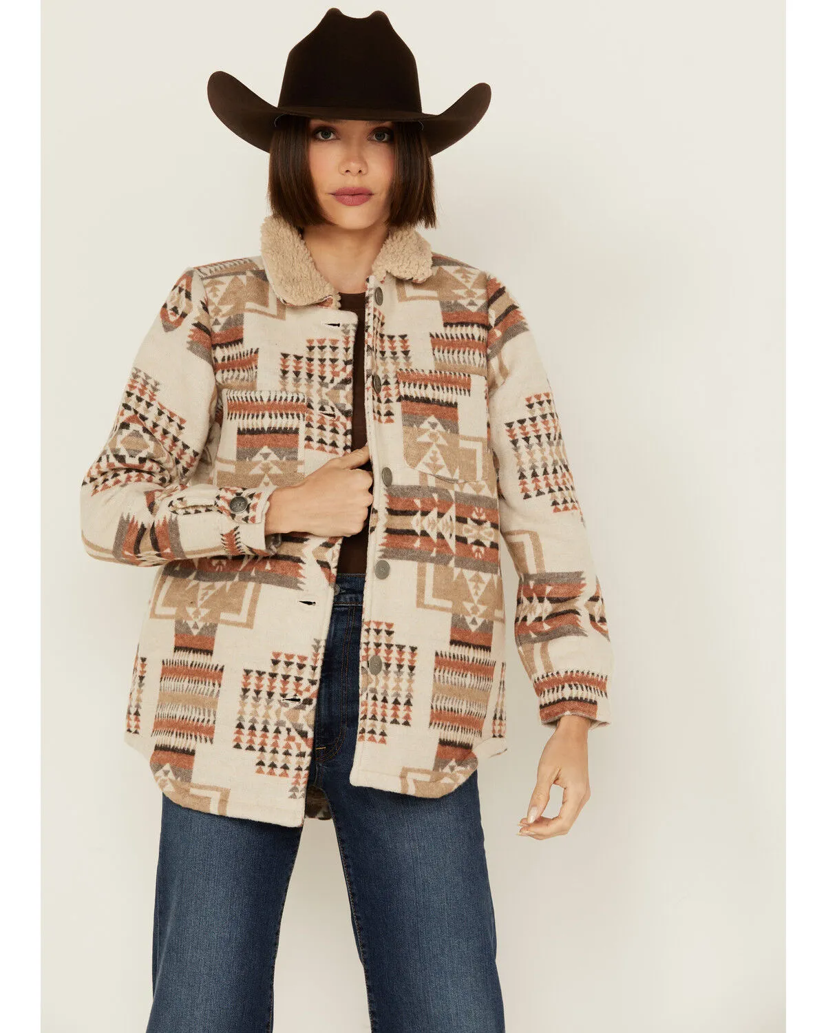 Product Name:  Cotton & Rye Women's Southwestern Print Sherpa Lined Jacket