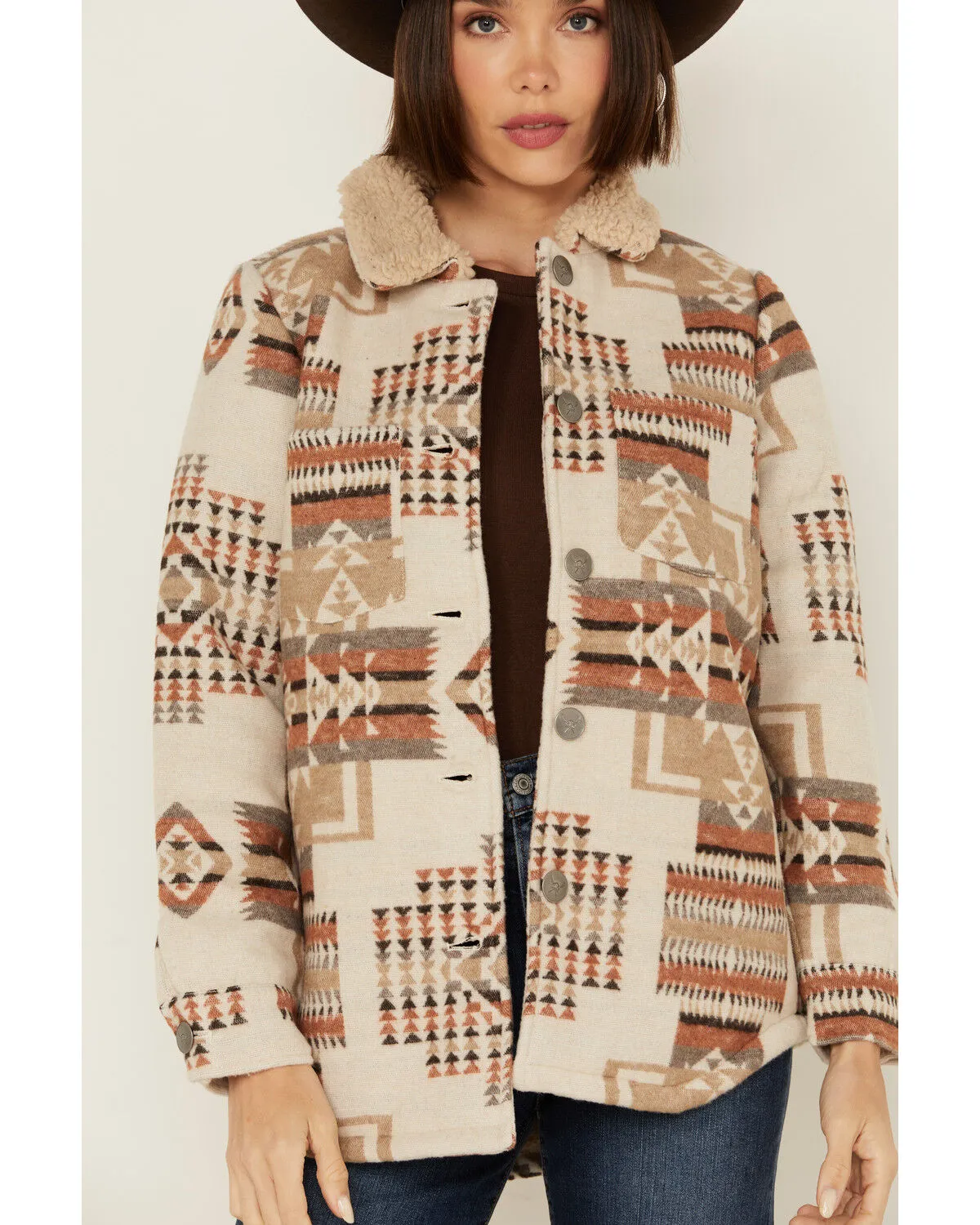 Product Name:  Cotton & Rye Women's Southwestern Print Sherpa Lined Jacket