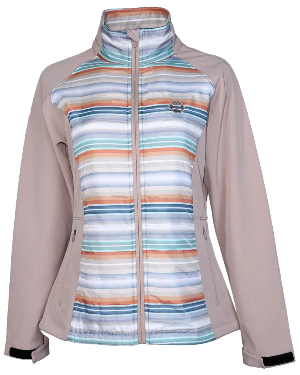 Product Name:  Hooey Girls' Serape Striped Softshell Jacket