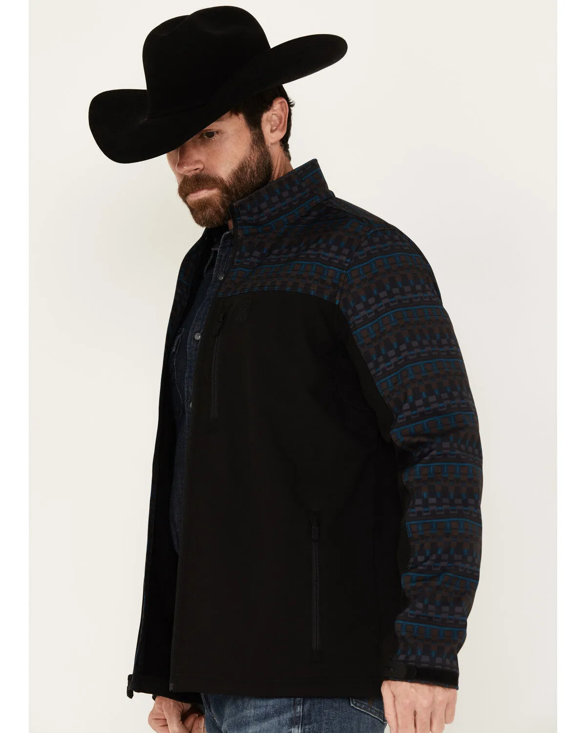 Product Name:  RANK 45® Men's Southwestern Block Print Softshell Jacket - Big