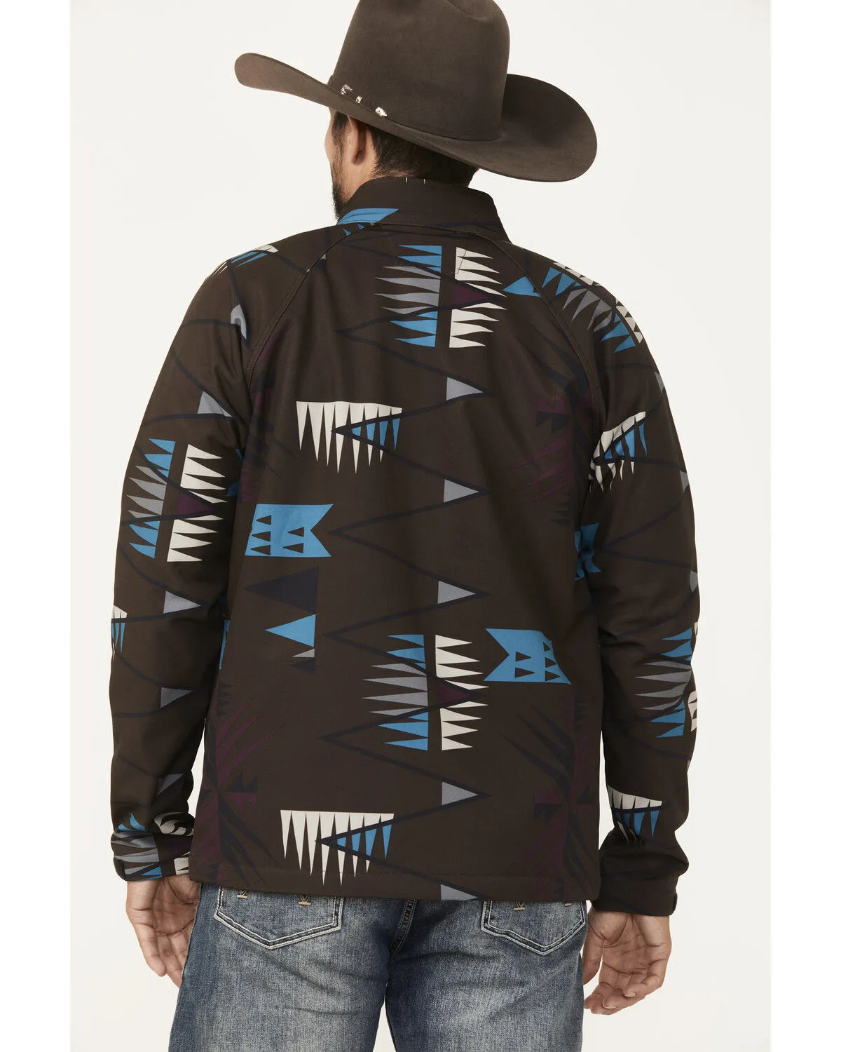 Product Name:  RANK 45® Men's Southwestern Print Softshell Jacket - Tall