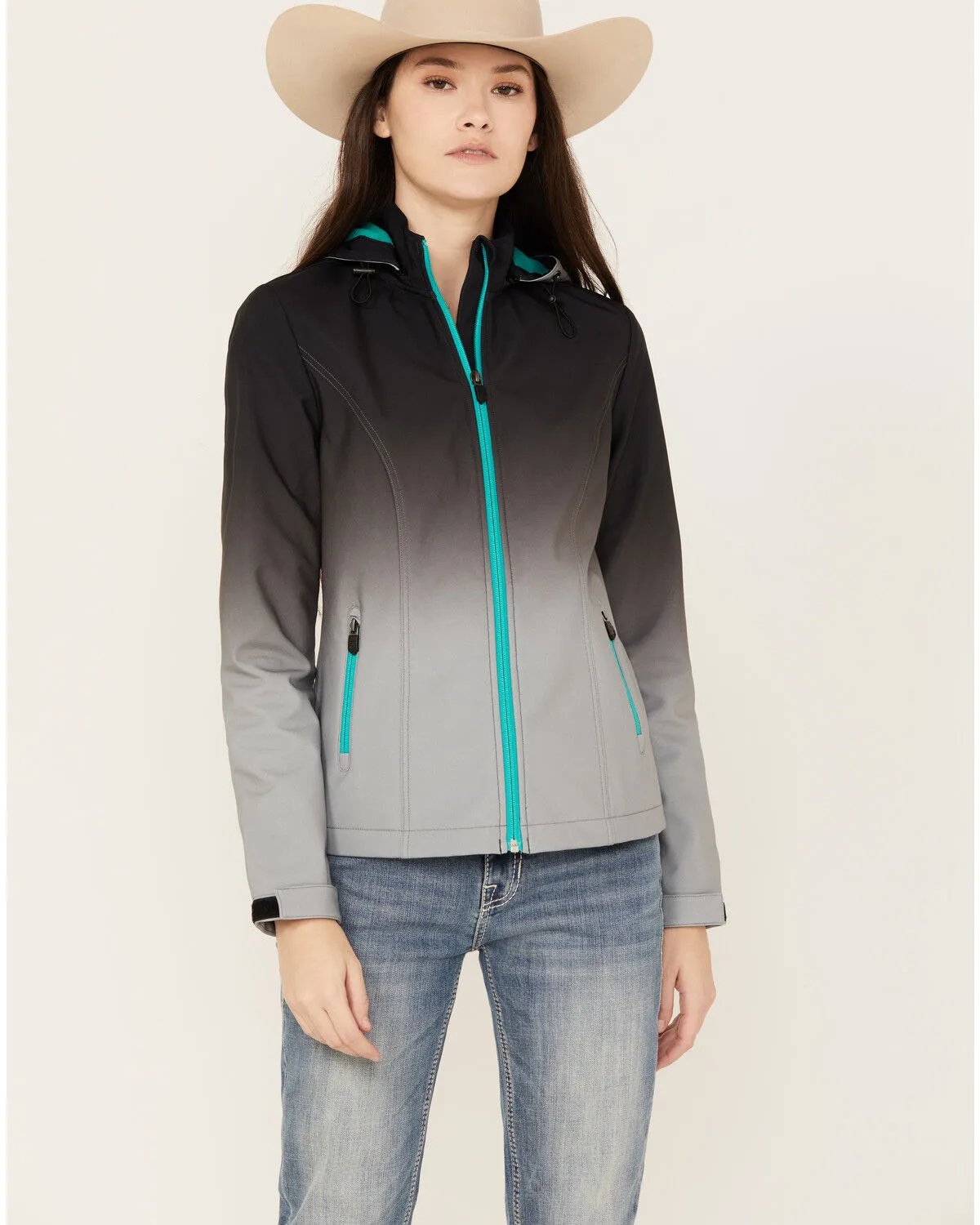 Product Name:  RANK 45® Women's Ombre Melange Softshell Jacket