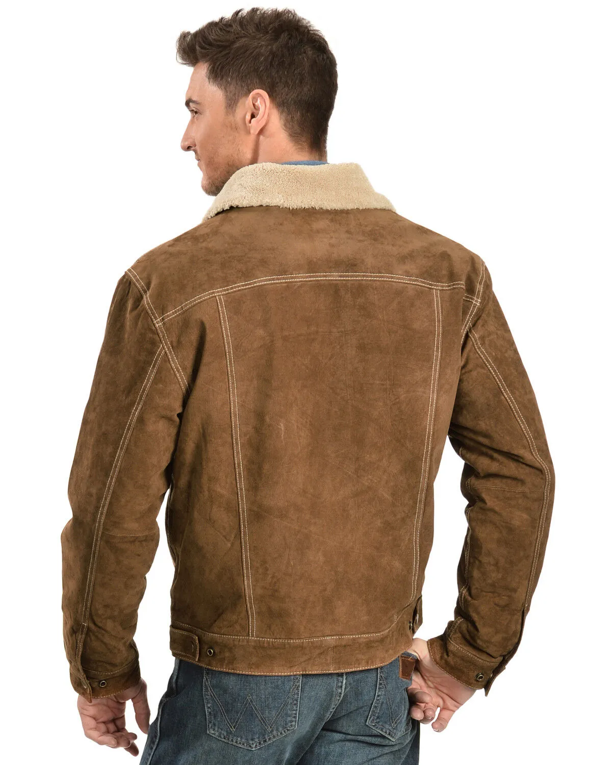 Product Name:  Scully Men's Sherpa Lined Boar Suede Jacket