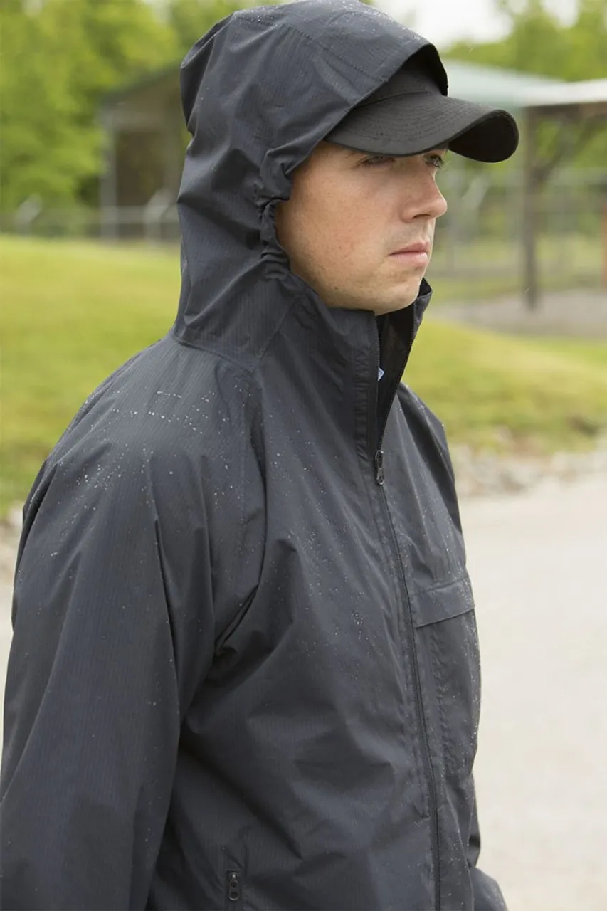 Propper Men's Packable Waterproof Jacket Black or LAPD Navy