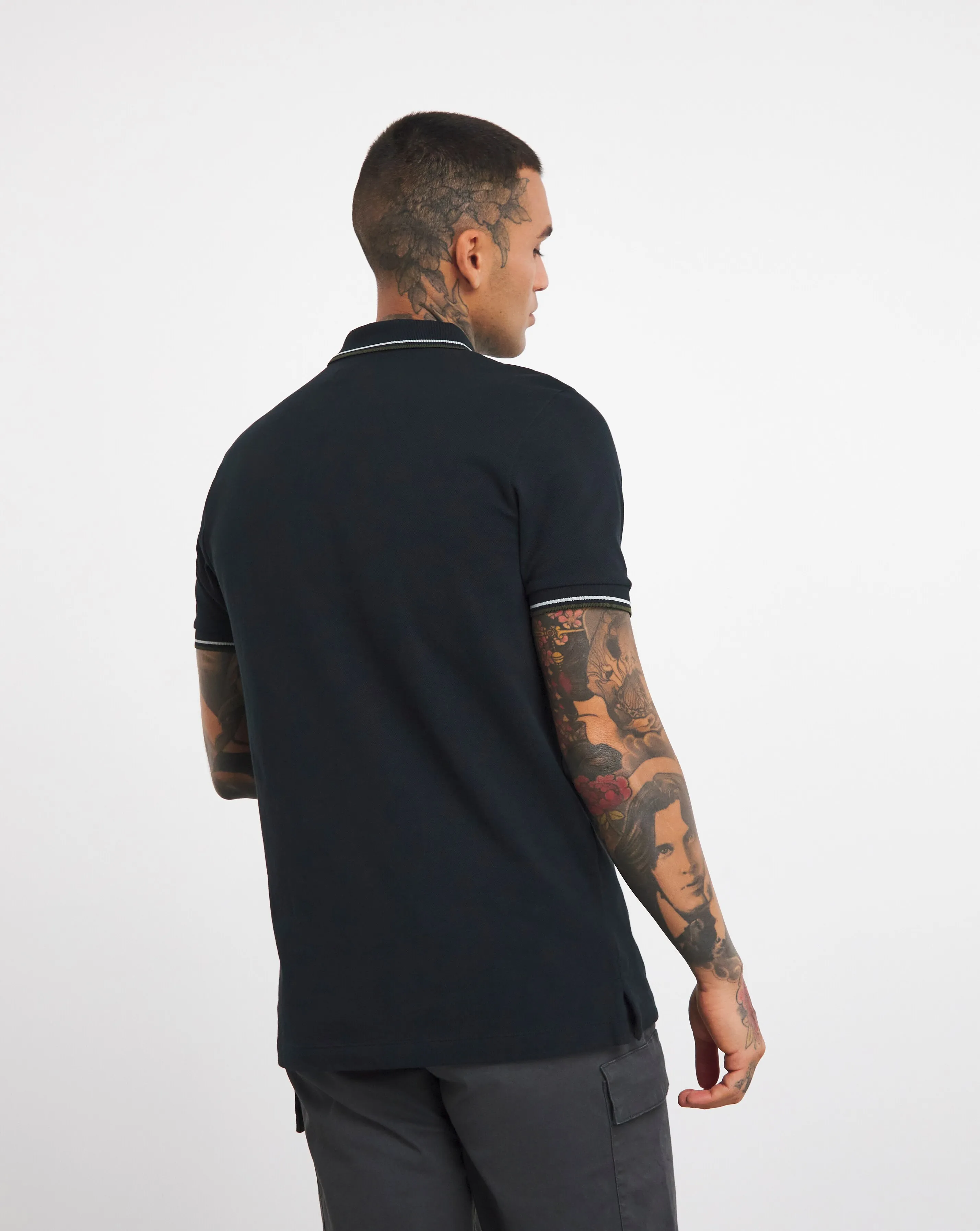 Pure Cotton Tipped Pique Polo