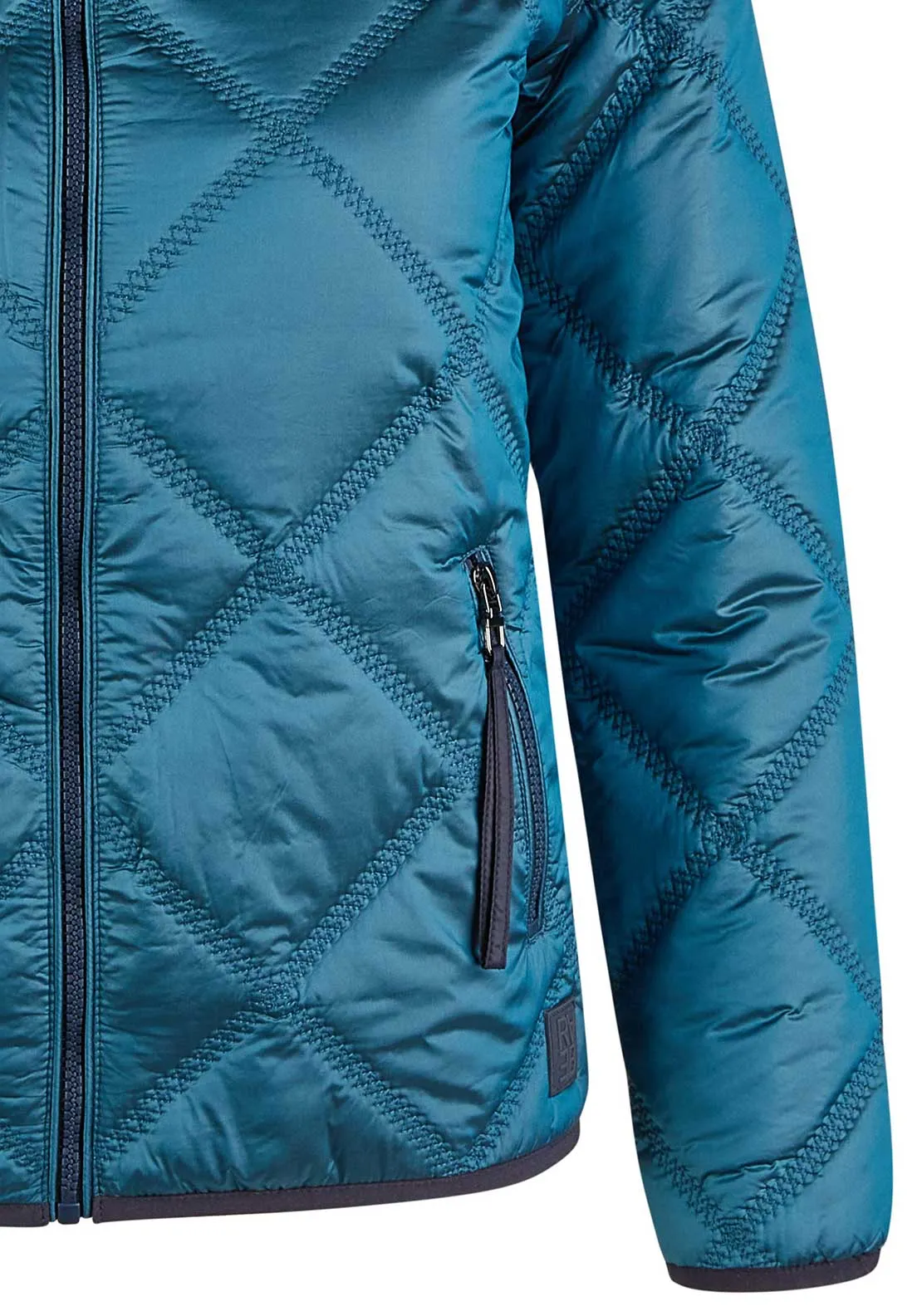 Rabe Diamond Padded Lightweight Jacket, Teal Blue