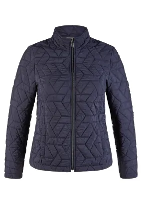 Rabe Quilted Zip Up Jacket, Navy