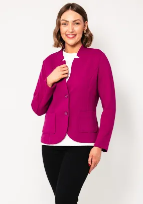 Rabe Ribbed Jersey Jacket, Fuchsia Pink