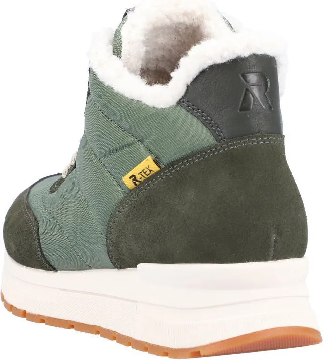 Rieker Green Warm Lined Ankle Boot