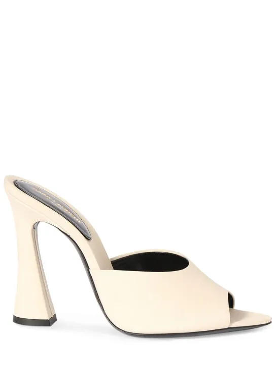 Saint Laurent   105mm Suite silk mule sandals 