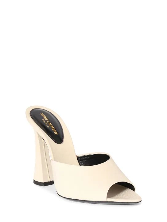 Saint Laurent   105mm Suite silk mule sandals 