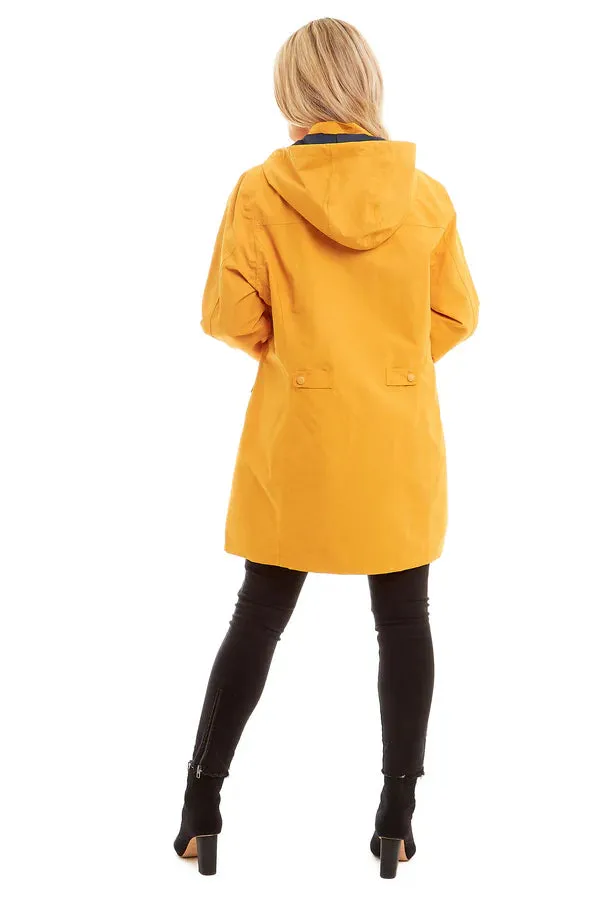 Serafina Collection Waterproof Jacket, Mustard Yellow