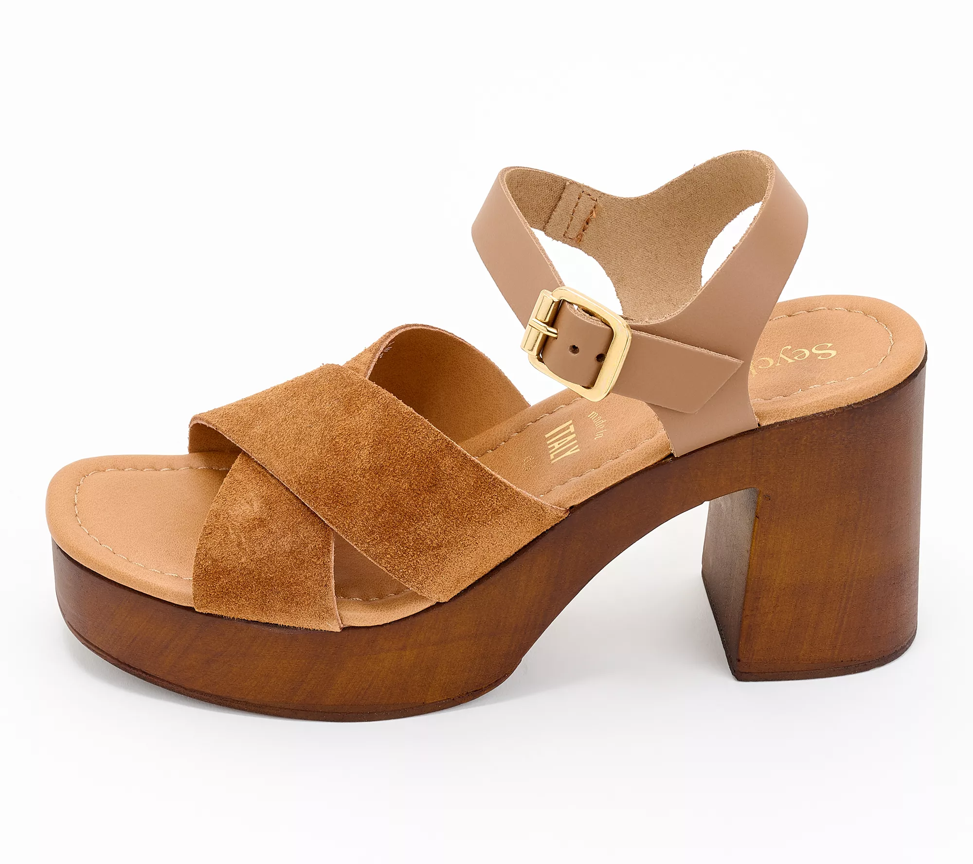 Seychelles Leather or Suede Heeled Sandals - Paloma