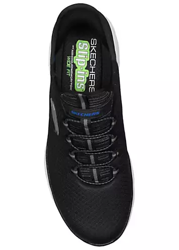 Skechers Mens Black Summits High Range Slip Ins Trainers | Grattan