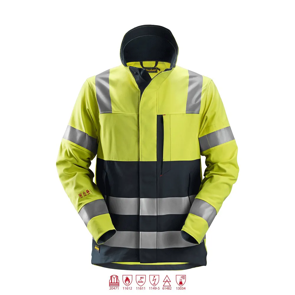 Snickers 1561 ProtecWork Flame Retardant Arc Protection Hi-Vis Jacket, Class 3