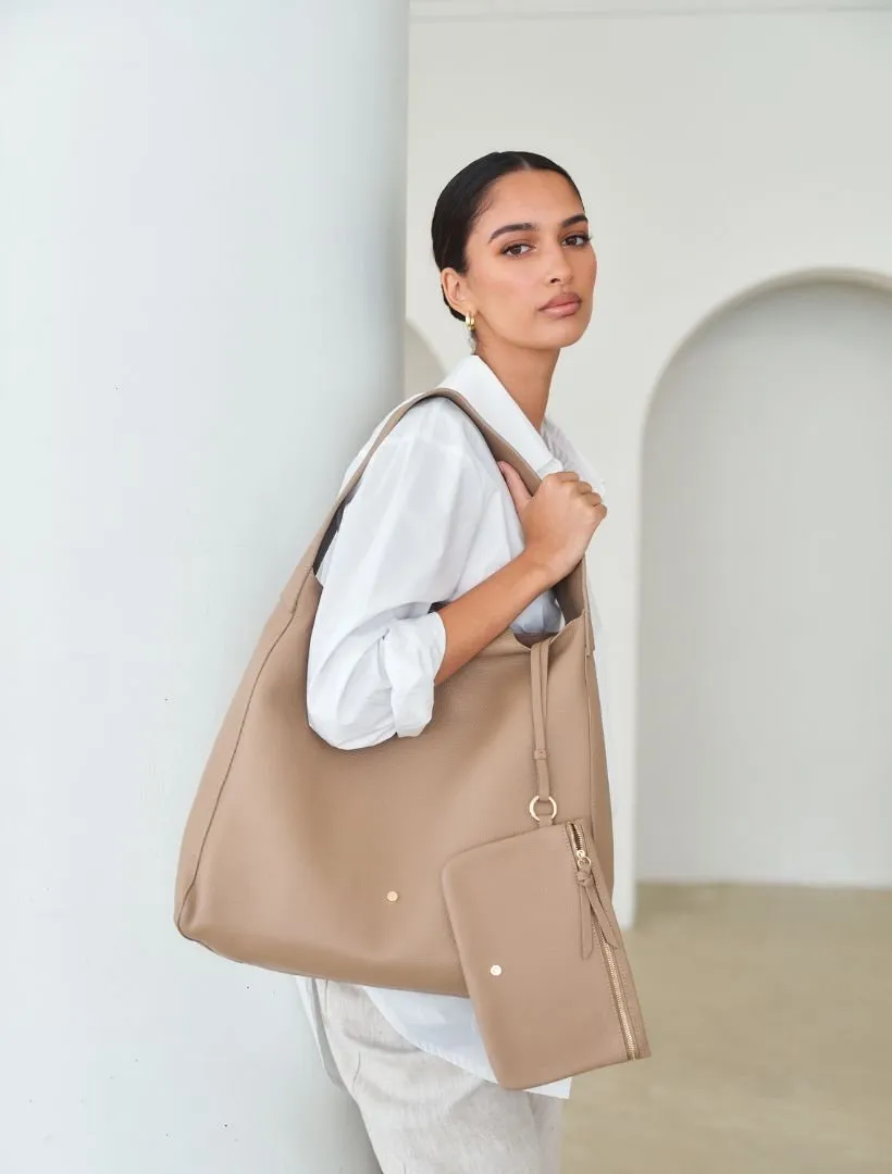 Stevie Slouch Tote Hazelnut