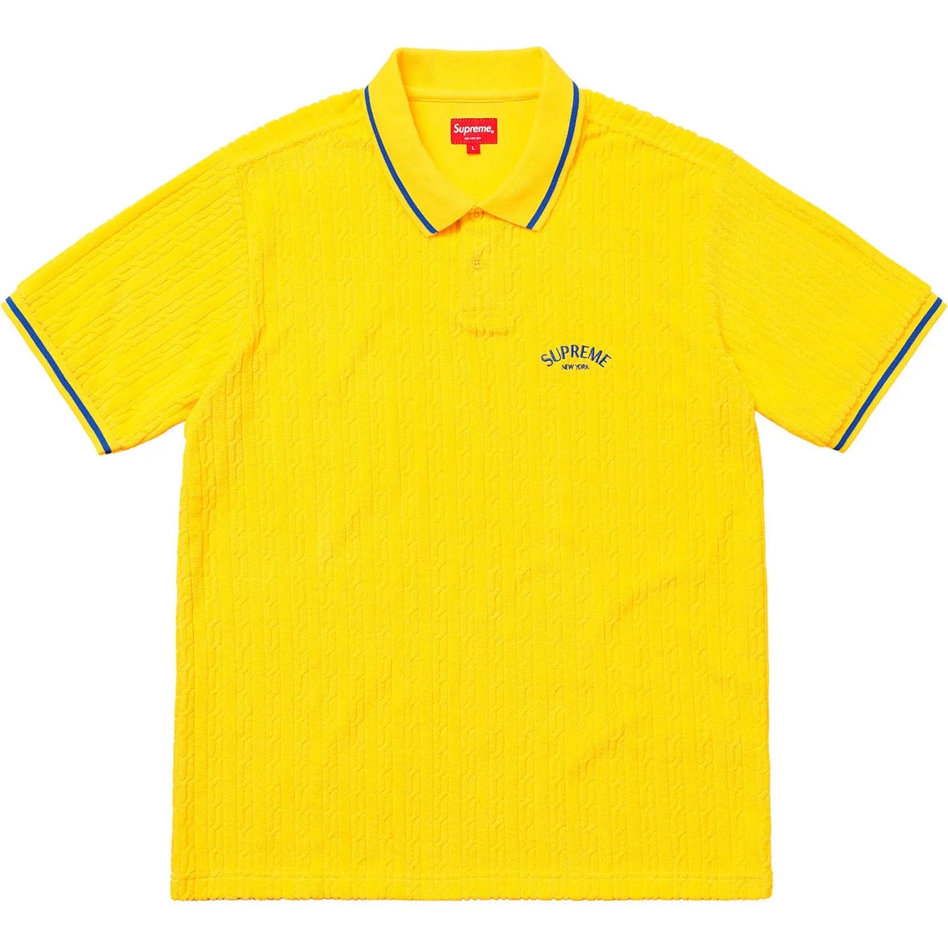 Supreme Yellow Terry Polo