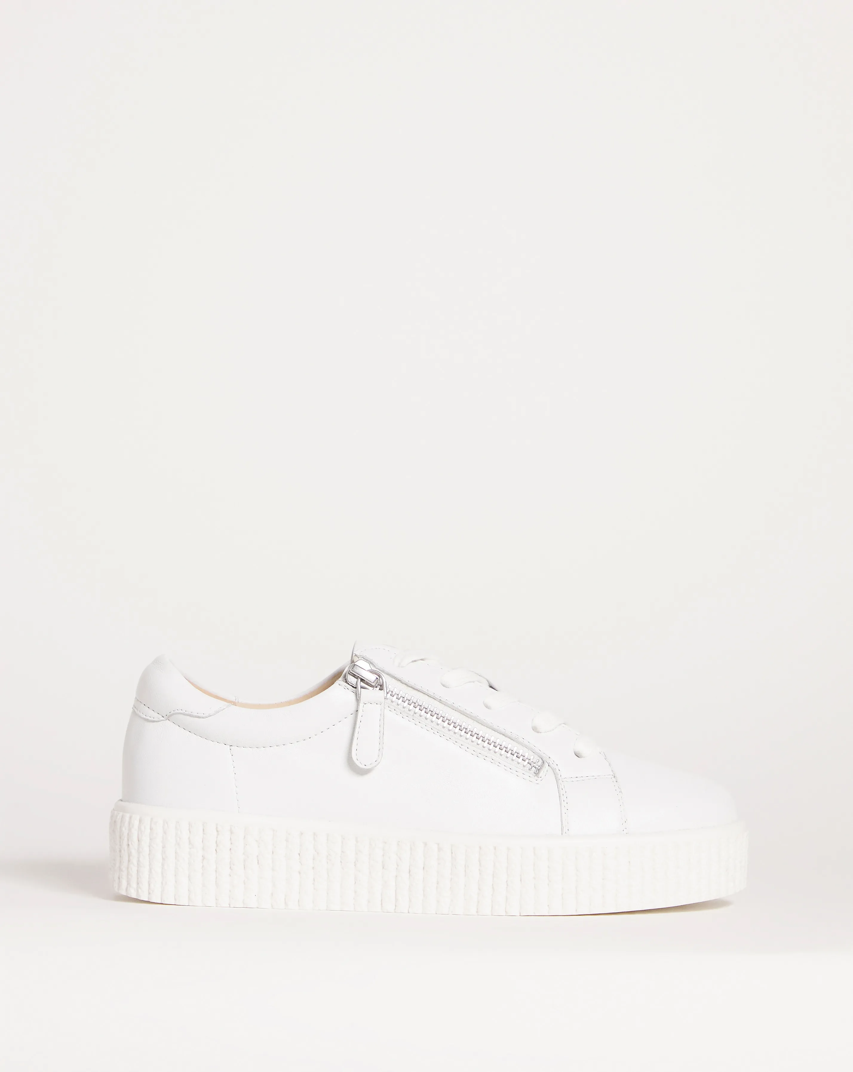 Talulah Leather Side Zip Trainers Extra Wide EEE Fit | Simply Be