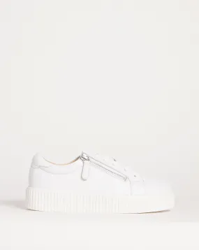 Talulah Leather Side Zip Trainers Extra Wide EEE Fit | Simply Be