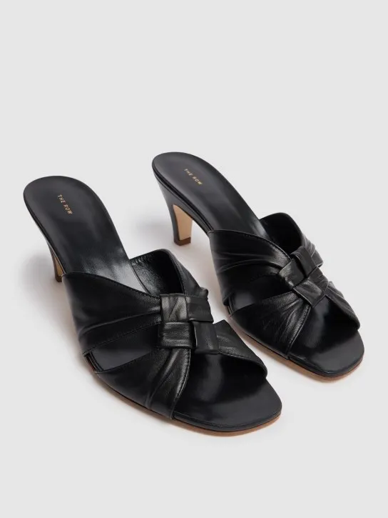 The Row   65mm Soft Knot leather sandals 