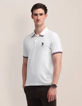 U.S. Polo Assn. Striped Slim Fit Polo Shirt