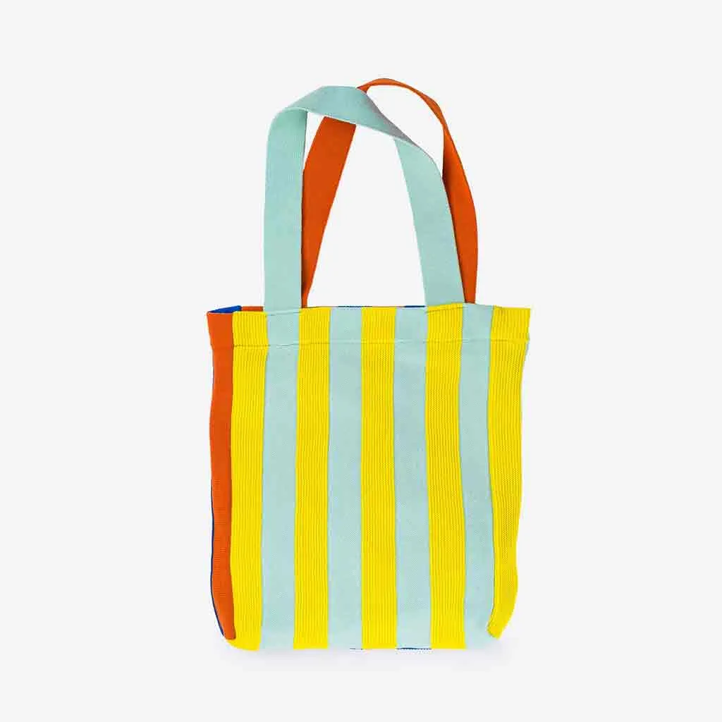 Verloop Super Stripe Tote Jade Yellow