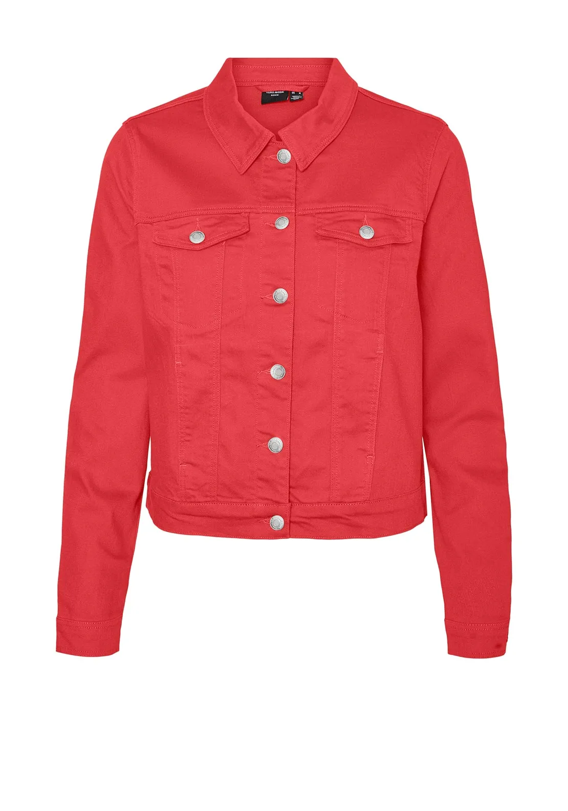 Vero Moda Wild Soya Short Denim Jacket, Cayenne