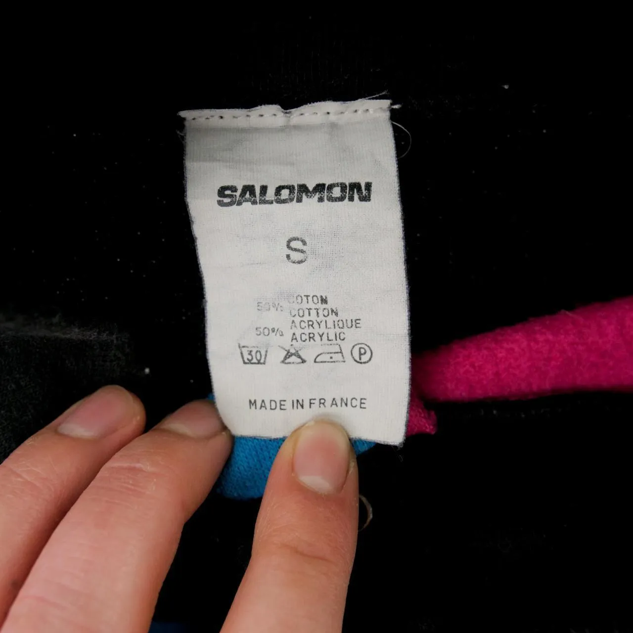 Vintage Salomon Q Button Jumper Size S