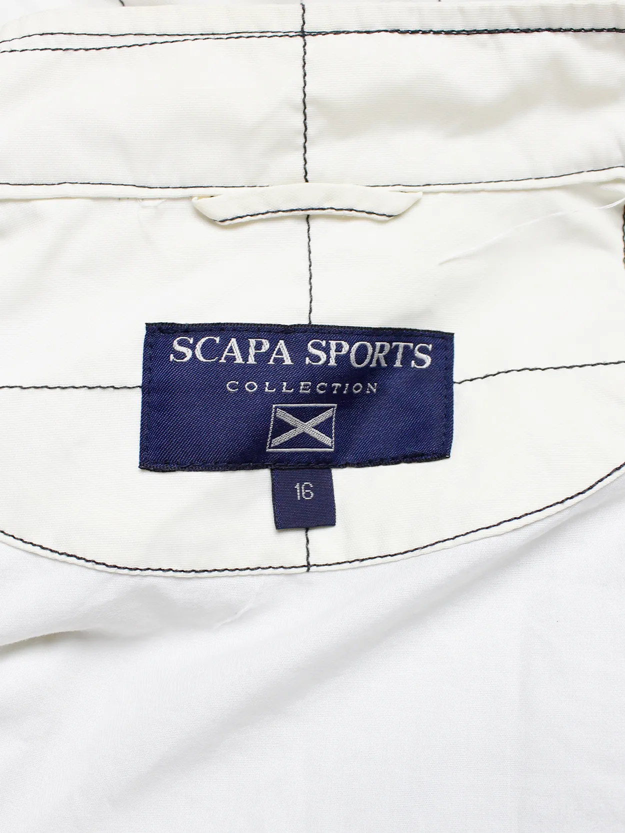 Walter Van Beirendonck for Scapa white ‘Formula 1’ racing jacket with patches