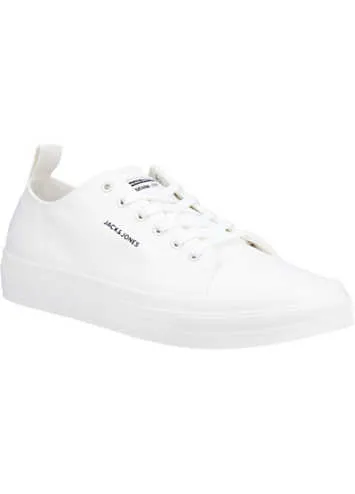 White Bayswater Canvas Trainers by Jack & Jones | Look Again