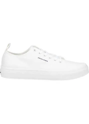 White Bayswater Canvas Trainers by Jack & Jones | Look Again