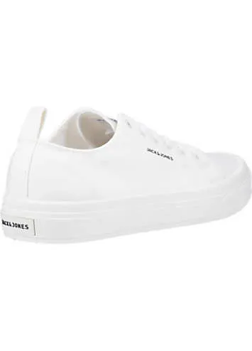 White Bayswater Canvas Trainers by Jack & Jones | Look Again