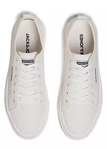 White Bayswater Canvas Trainers by Jack & Jones | Look Again