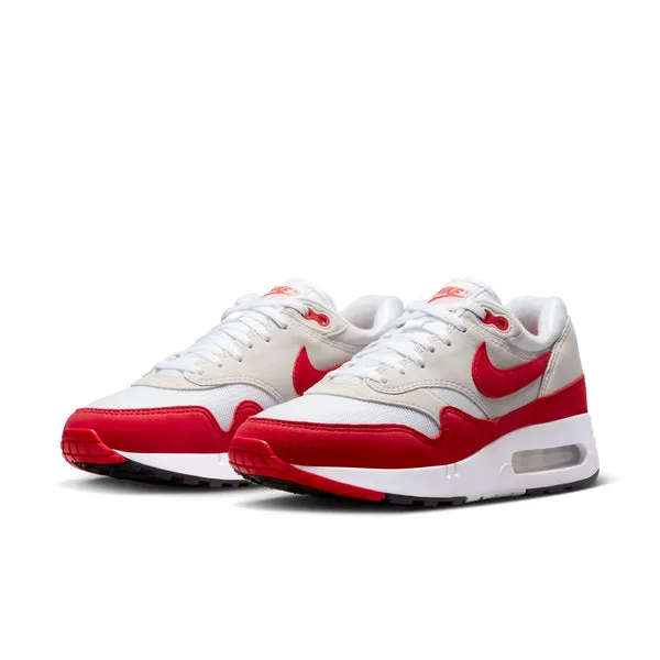 WMNS Nike Air Max 1 86 Premium, WHITE/UNIVERSITY RED-LT NEUTRAL GREY