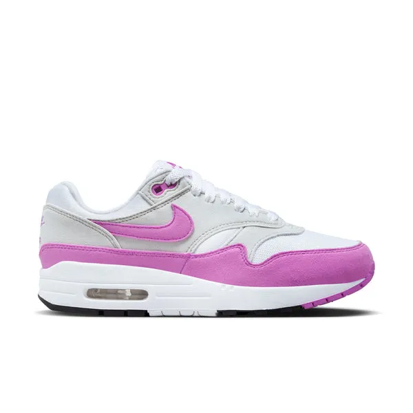 WMNS Nike Air Max 1, NEUTRAL GREY/FUCHSIA DREAM-WHITE-BLACK