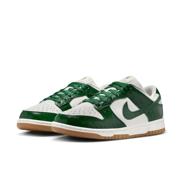 WMNS Nike Dunk Low LX, PHANTOM/GORGE GREEN-SAIL-METALLIC GOLD