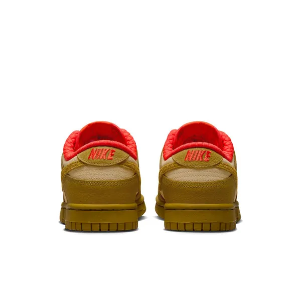 WMNS NIKE DUNK LOW, SESAME/BRONZINE-PICANTE RED