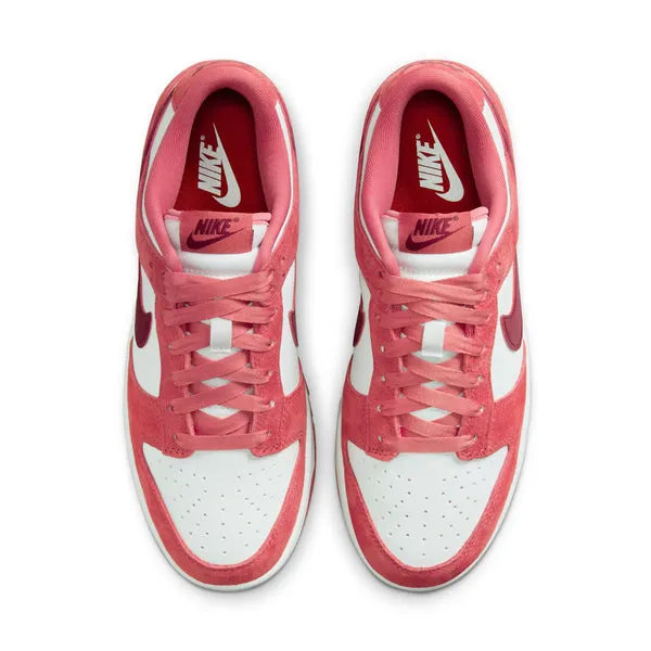 WMNS Nike Dunk Low, WHITE/TEAM RED-ADOBE-DRAGON RED