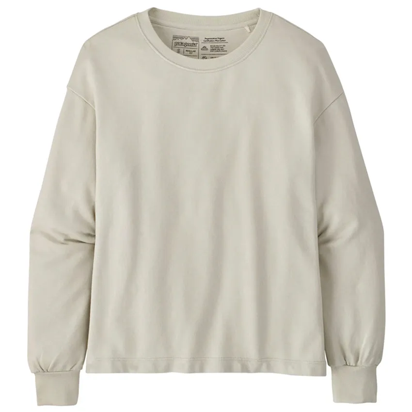 Women's Regenerative Organic Certified Cotton Essential Pullover - Dyno White