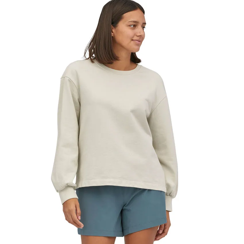 Women's Regenerative Organic Certified Cotton Essential Pullover - Dyno White