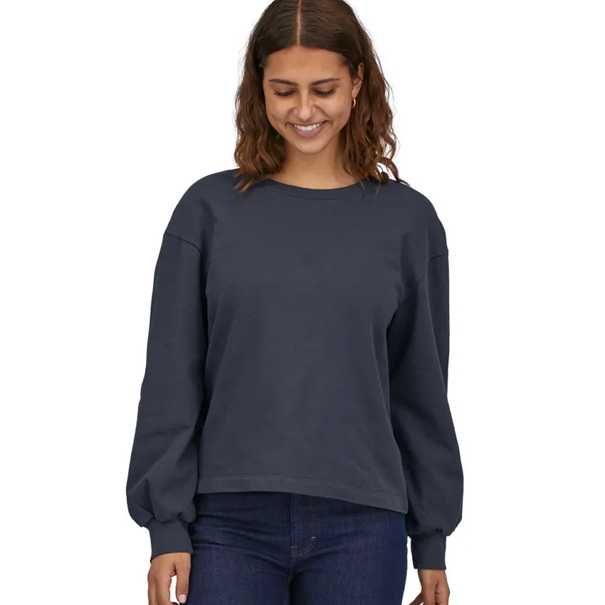 Women's Regenerative Organic Certified Cotton Essential Pullover - Smolder Blue