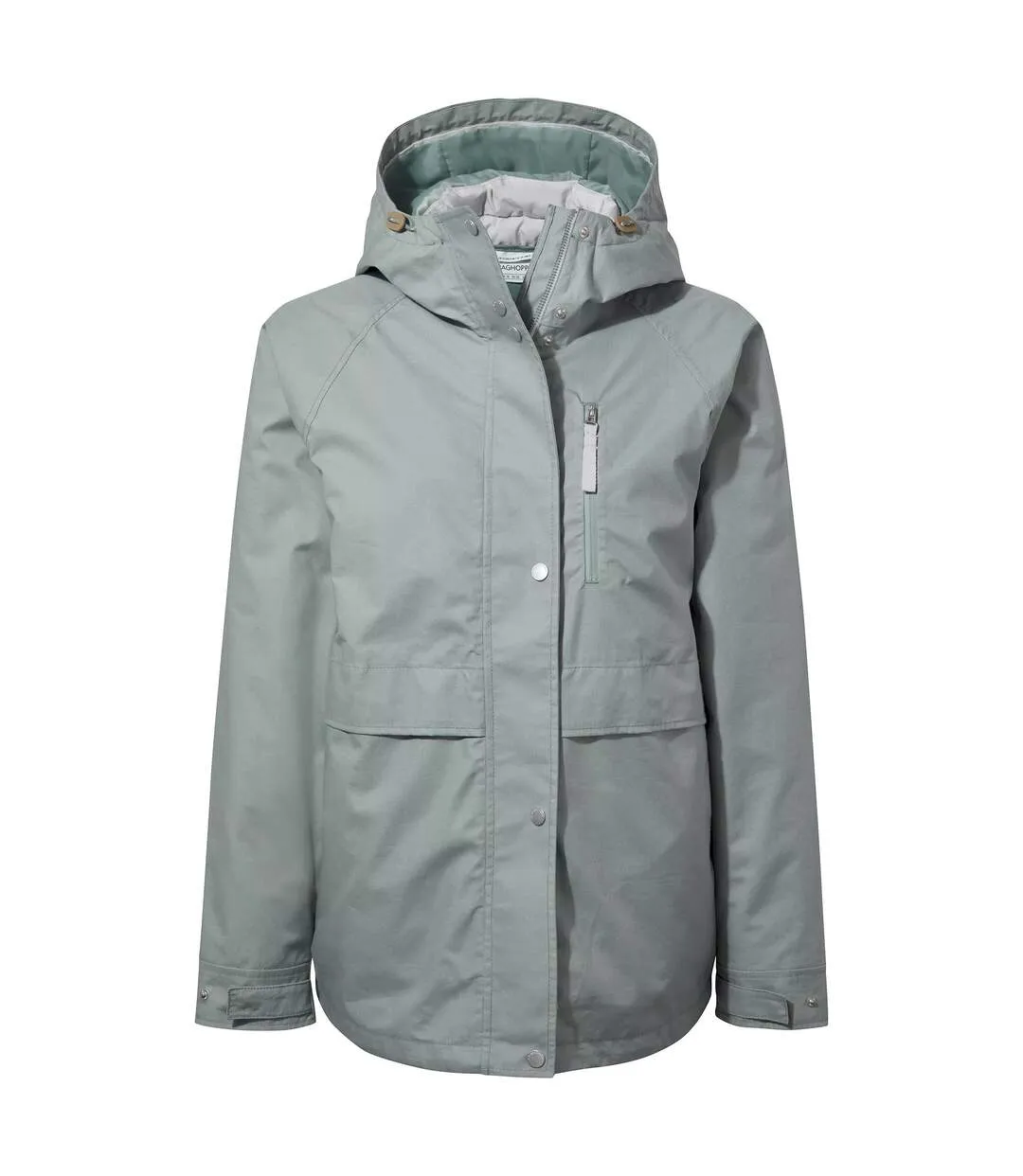 Womens/ladies saltaire waterproof jacket stormy sea/lunar grey Craghoppers