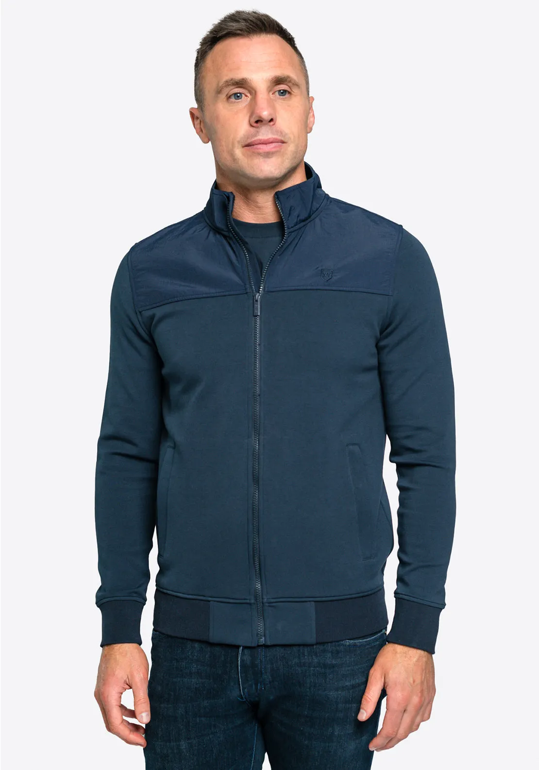 XV Kings by Tommy Bowe Kwagga Full Zip Sweat Jacket, Classic Navy