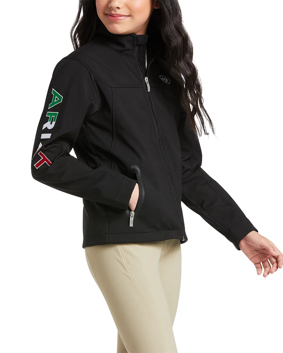 Youth New Team Softshell MEXICO Water Resistant Jacket