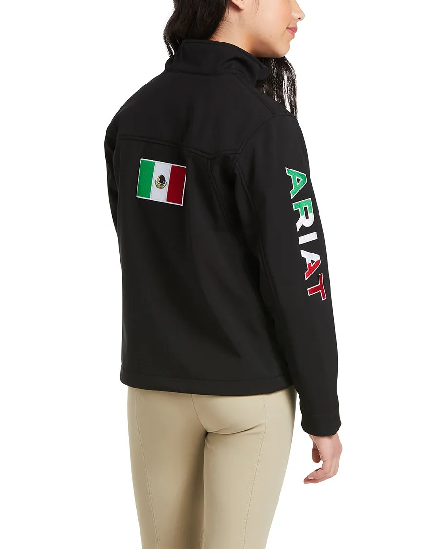 Youth New Team Softshell MEXICO Water Resistant Jacket